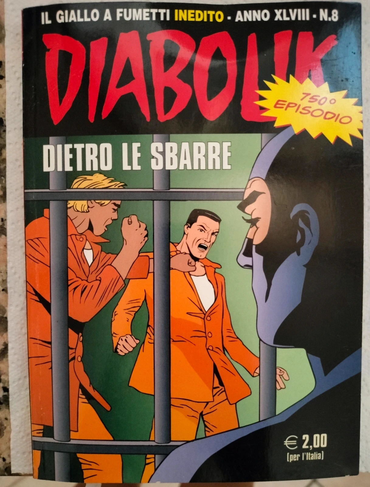 Diabolik. Dietro le sbarre. 750° episodio