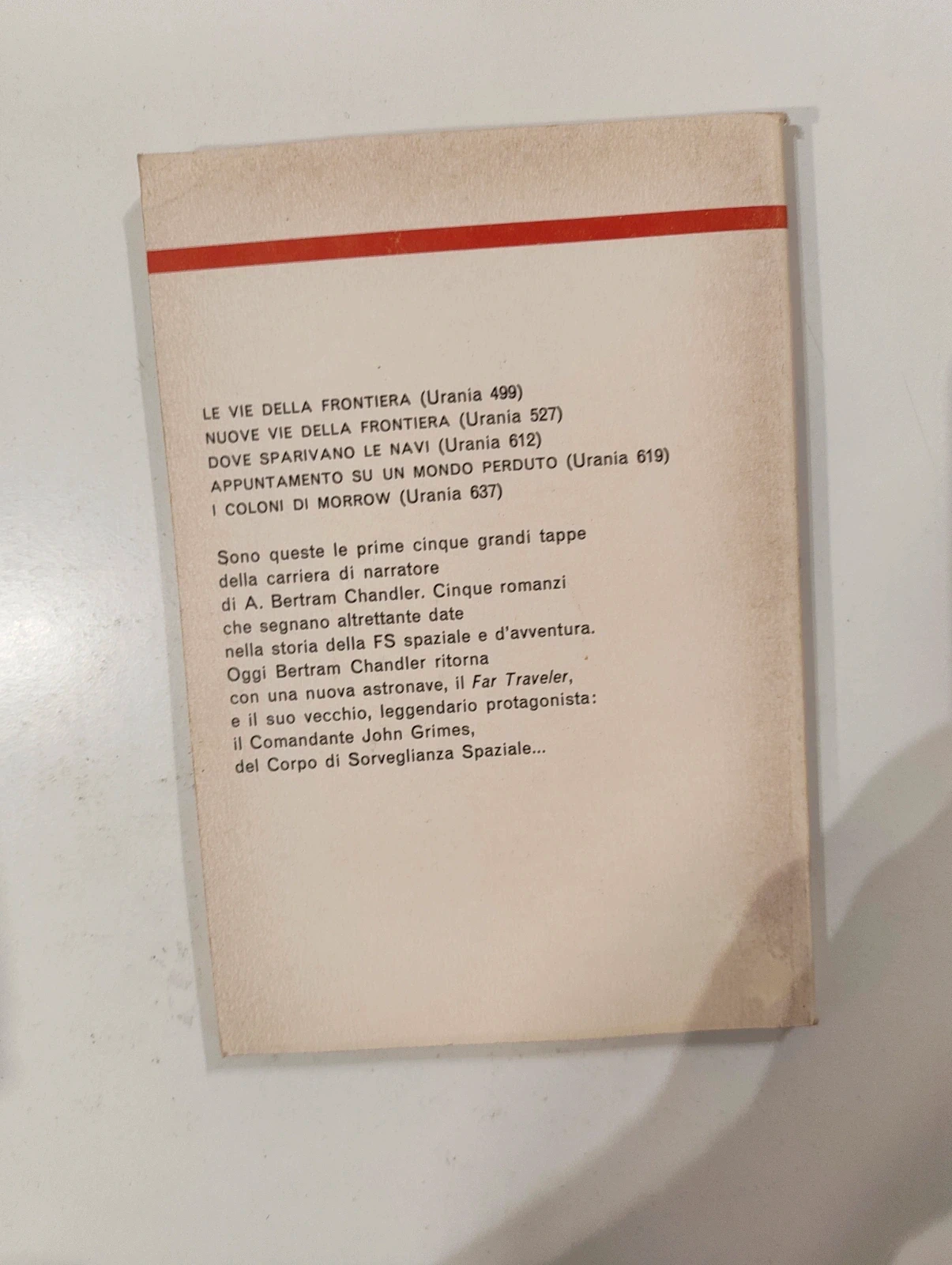 Urania 822 Il comandante del Far Traveler - A. Bertram Chandler