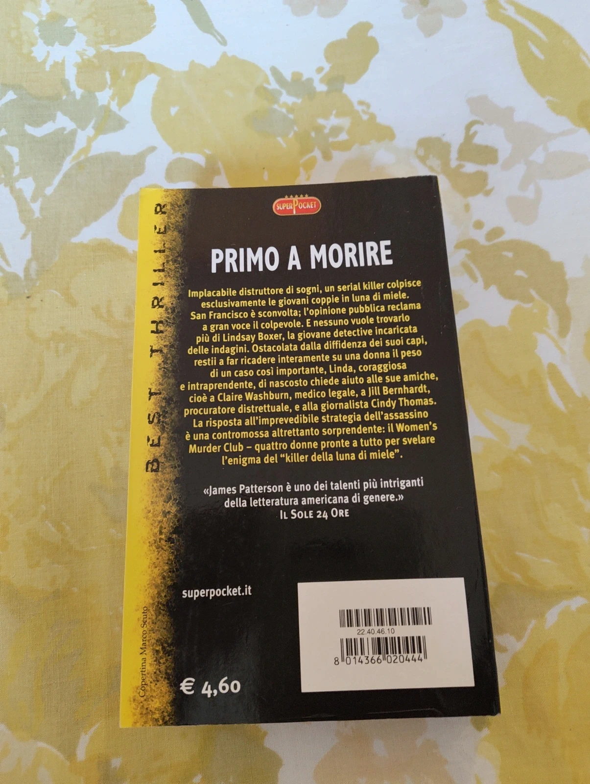 Primo a morire James Patterson SuperPocket 69 2004 thriller