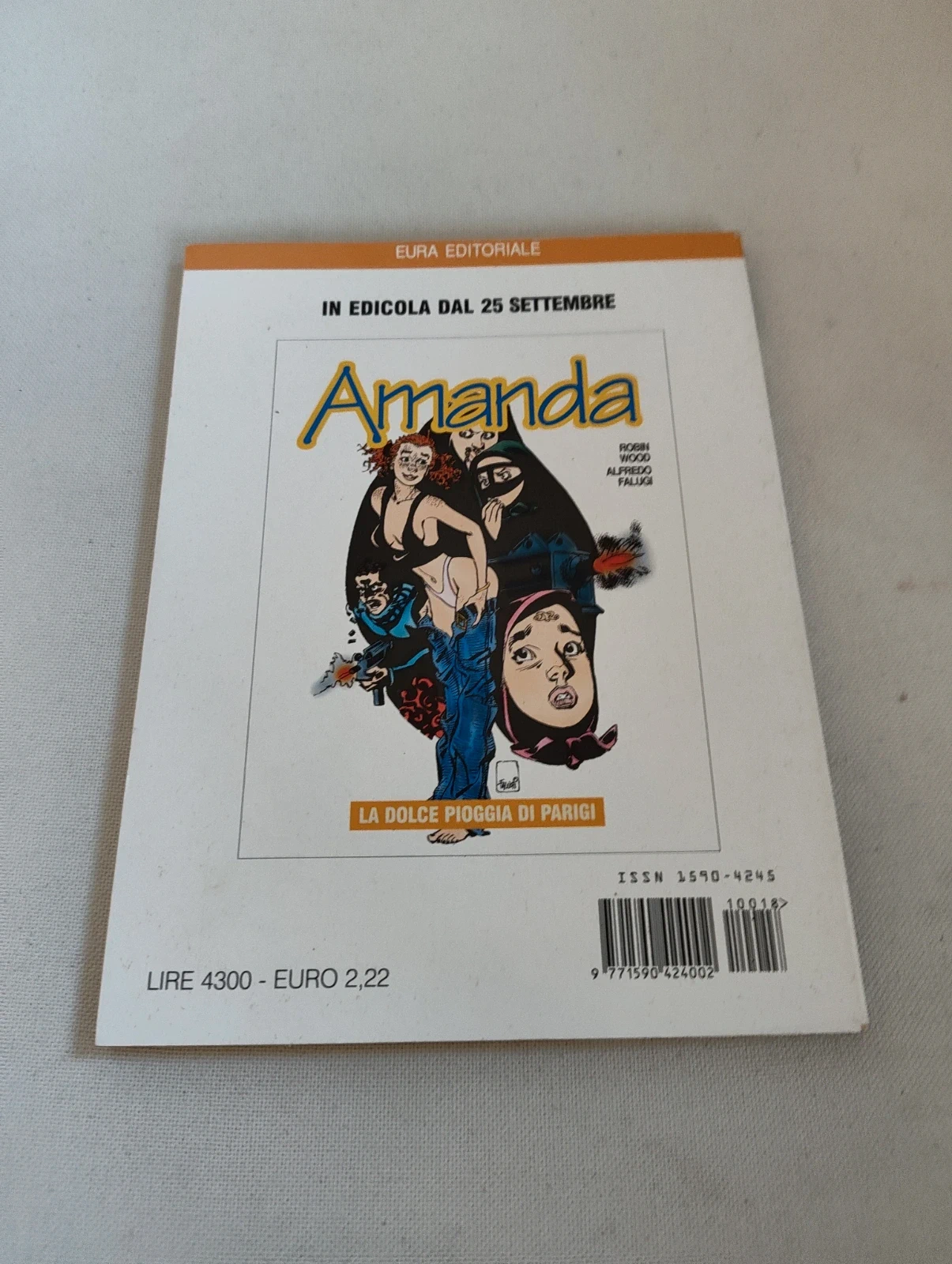 Amanda 18 Robin Wood Alfredo Falugi Eura fumetto