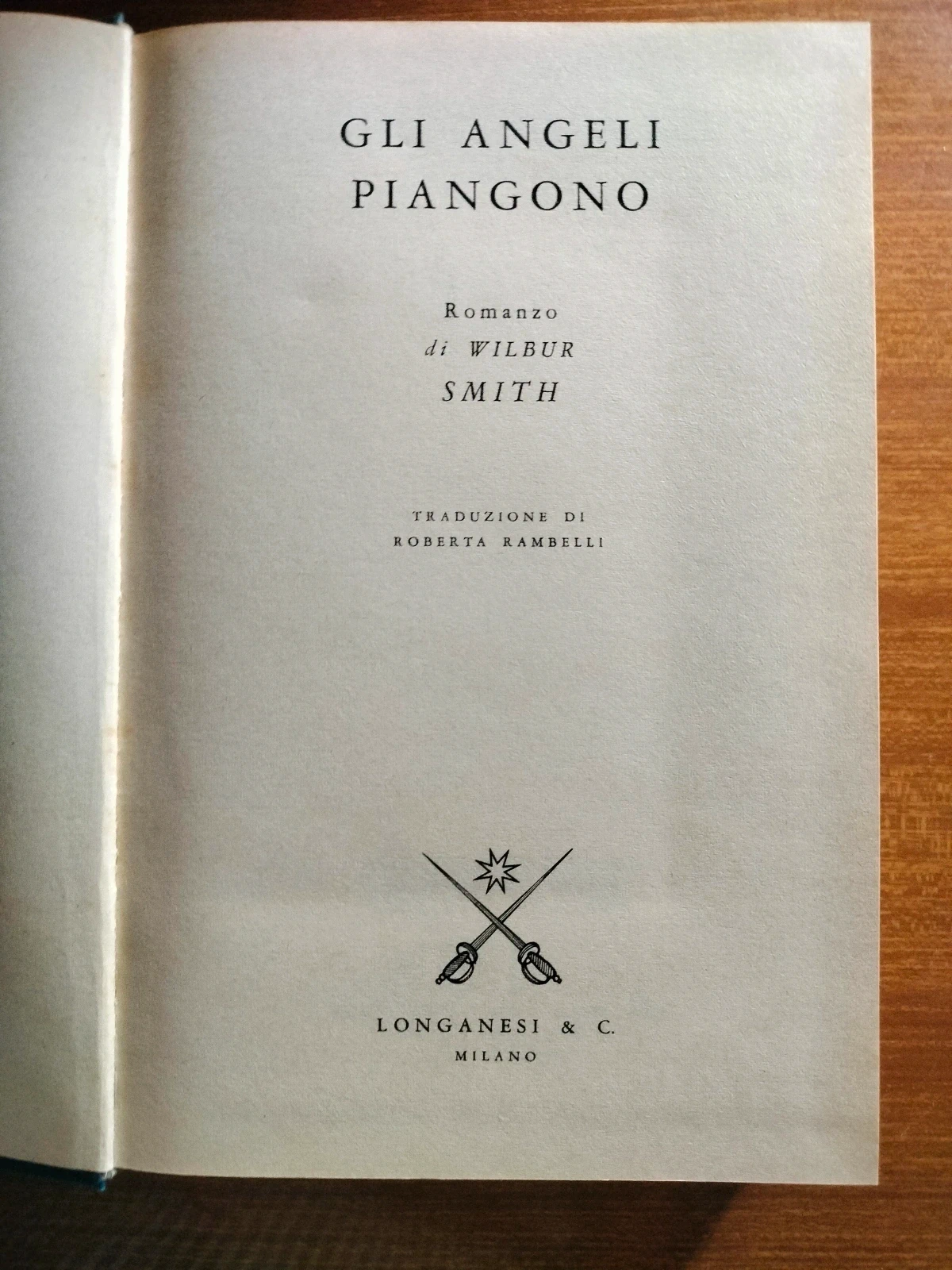 Wilbur Smith. Gli angeli piangono