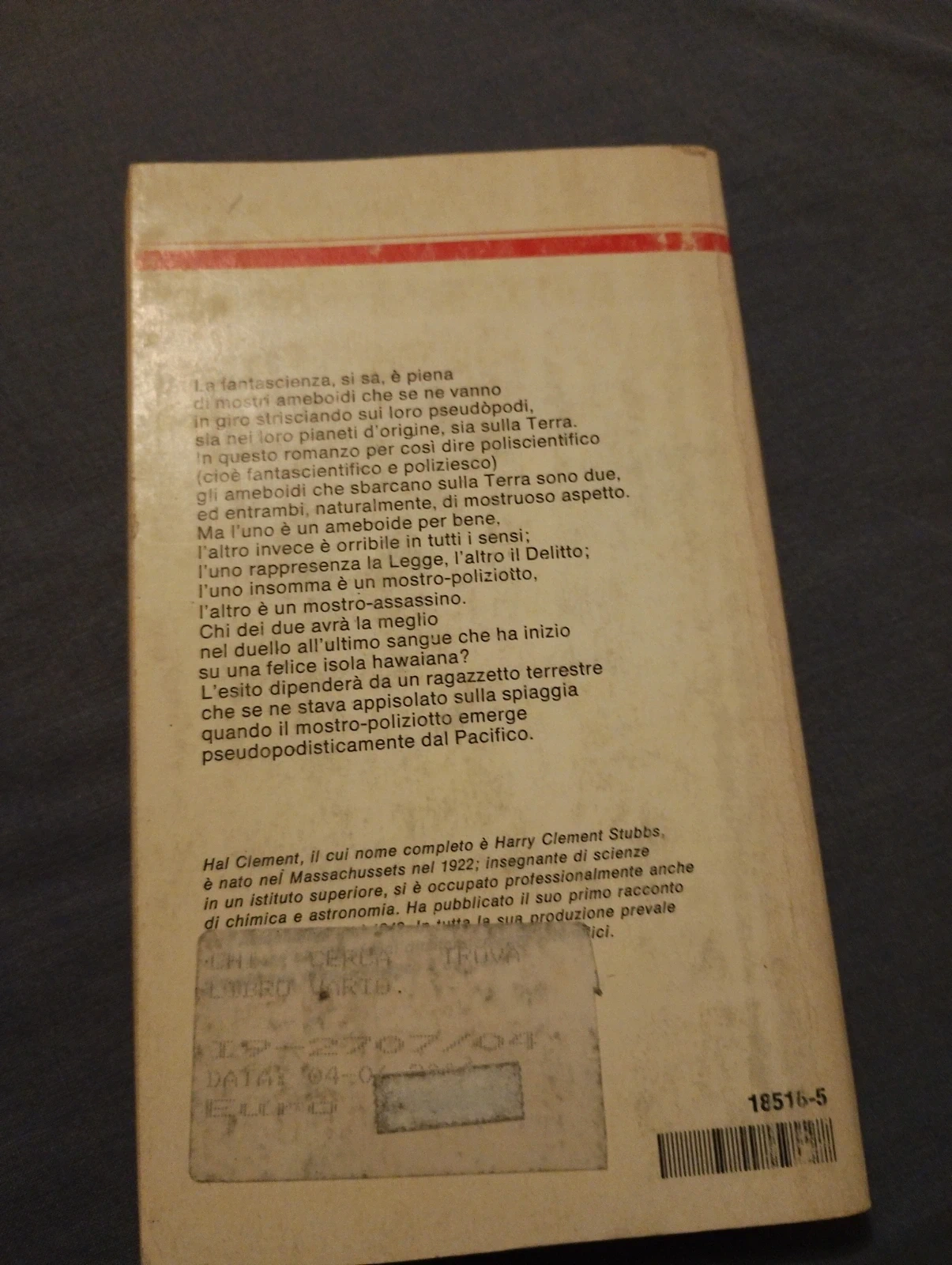 Classici Urania n. 40 - Strisciava sulla Sabbia – Hal Clement (1980)