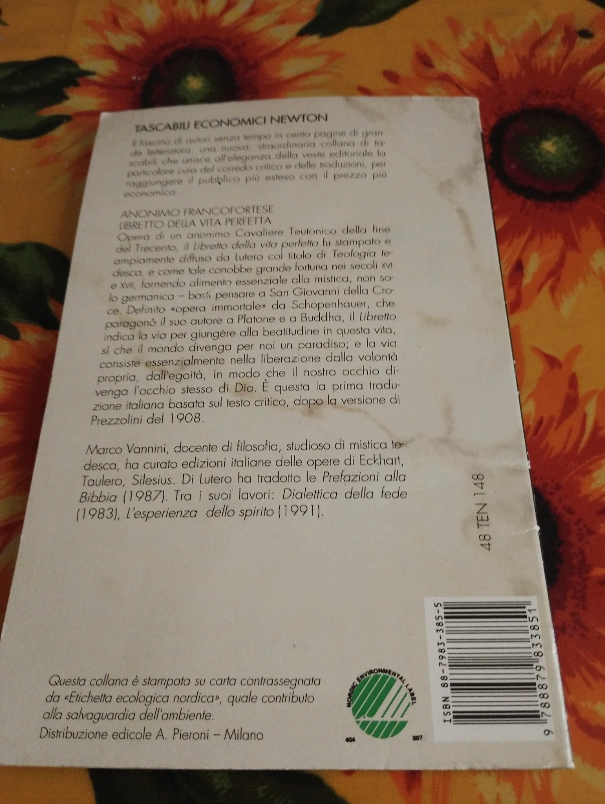 Libro "Libretto della vita perfetta" - Anonimo Francofortese (100 pagine 1000 lire)
