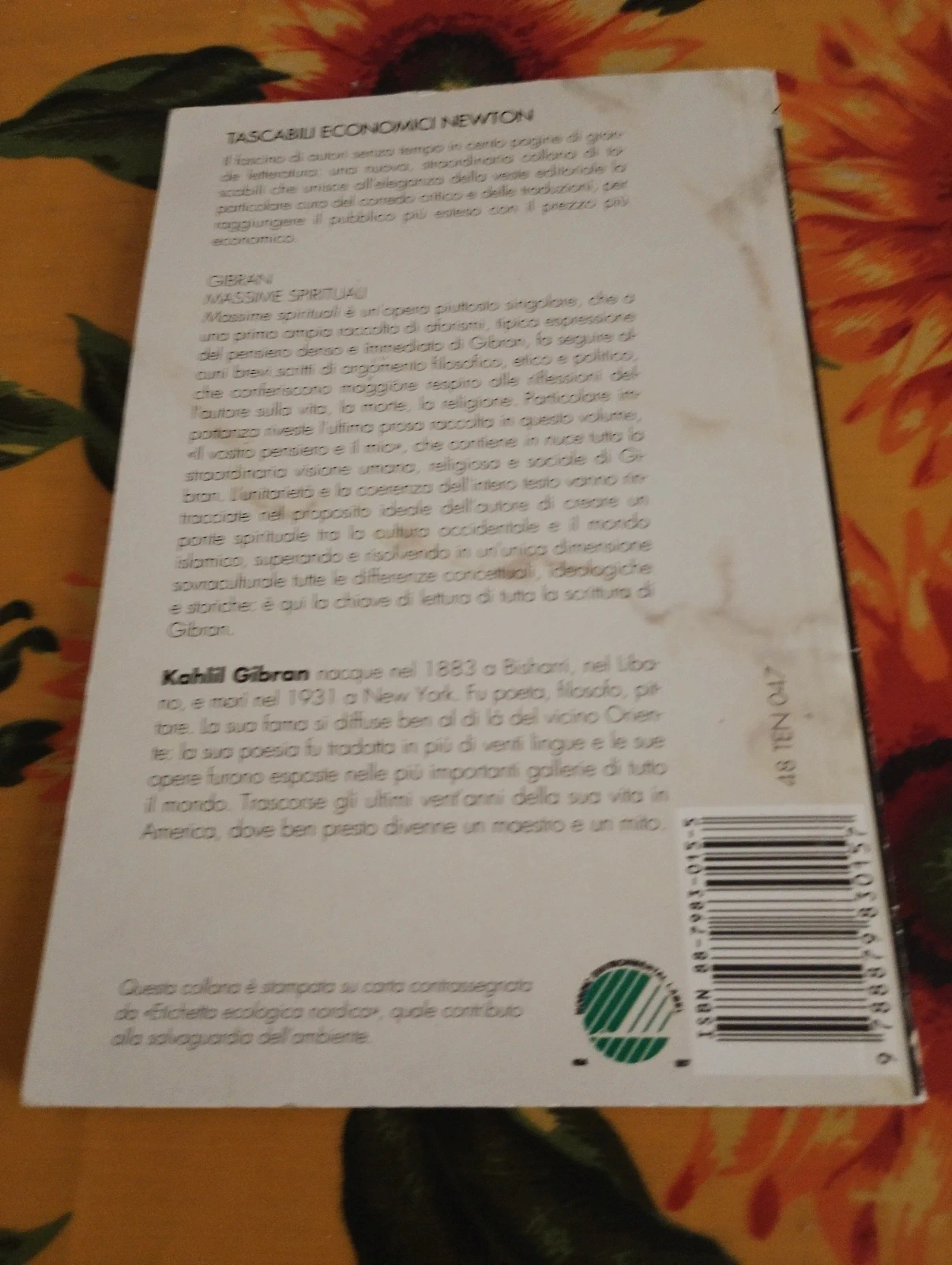 Libro "Massime spirituali" - Kahlil Gibran (100 pagine 1000 lire)