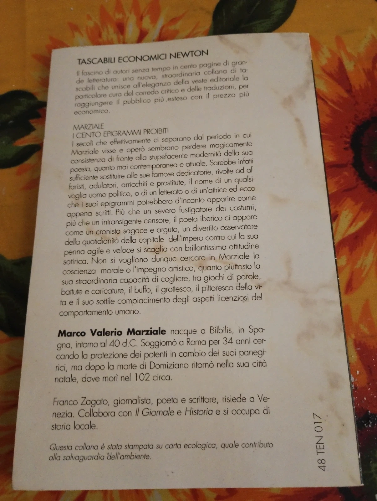 Libro "I cento epigrammi proibiti" - Marziale (100 pagine 1000 lire)