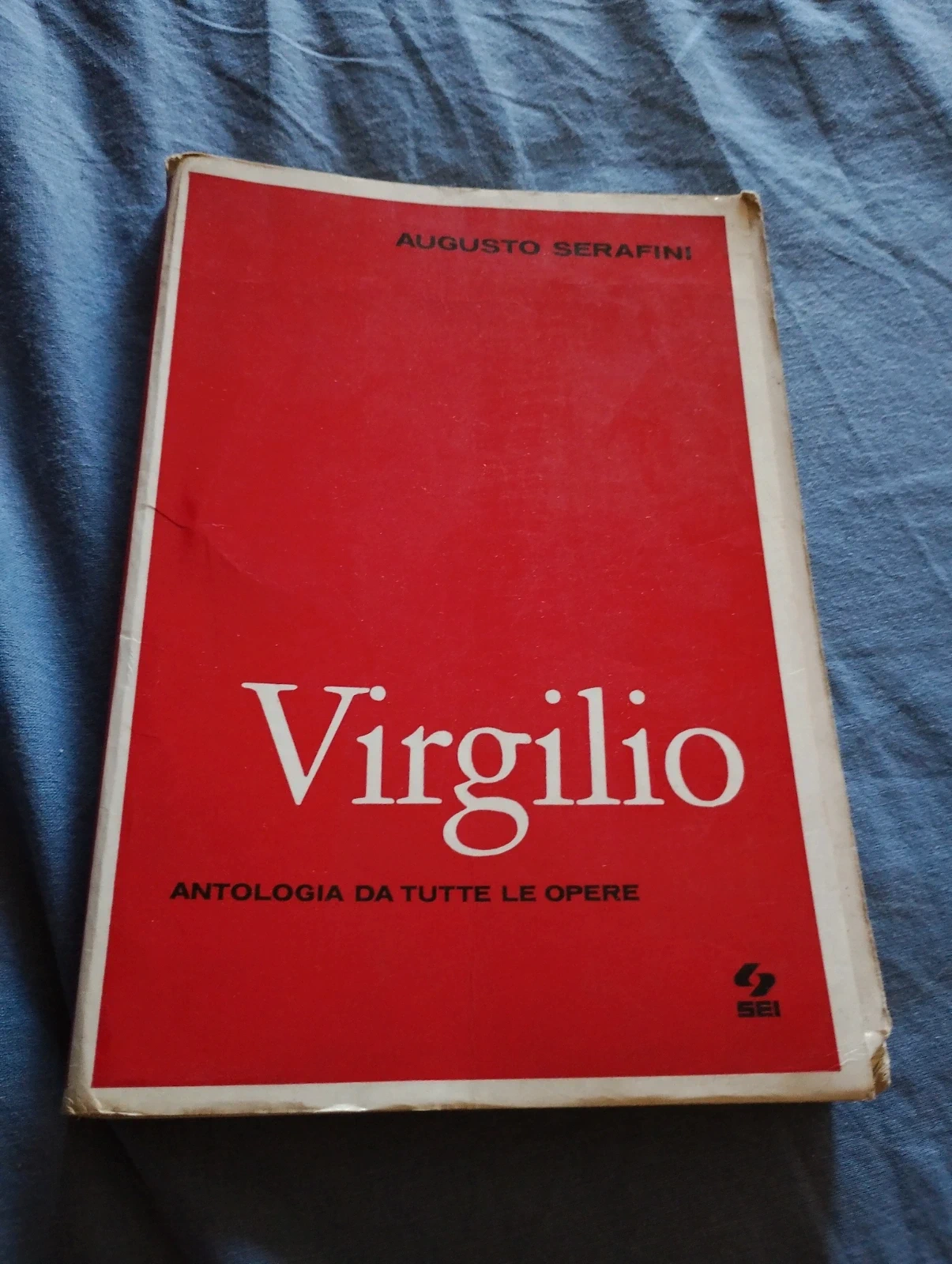 libro virgilio augusto serafini 1971 raro vintage sei antologia