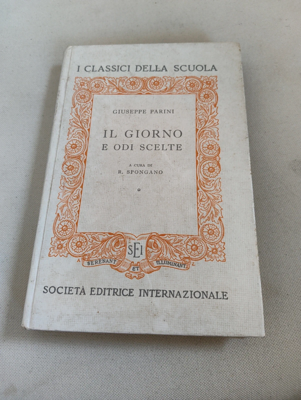 Vintage Il Giorno e odi scelte Parini SEI
