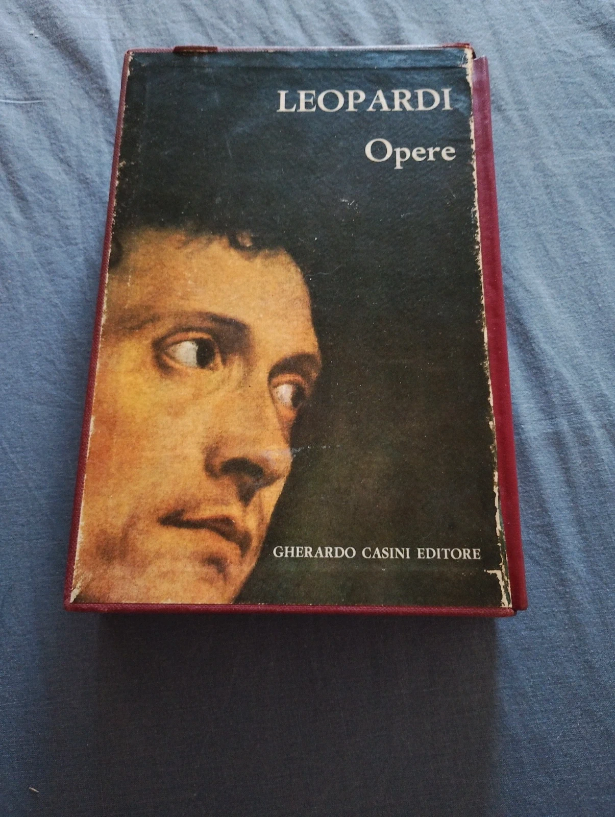 Raro libro Giacomo Leopardi Opere con cofanetto vintage - Gherardo Casini Editore