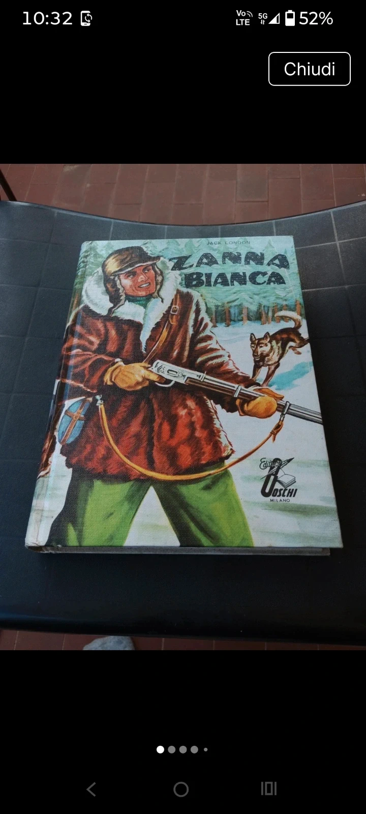 Rare vintage 70s favola Zanna Bianca - Jack London | Edizione Boschi (Copertina rigida)