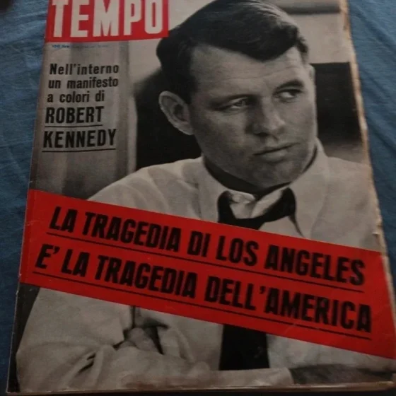 Rivista TEMPO n. 25 (18 Giugno 1968) - Speciale Robert Kennedy (Senza Manifesto)