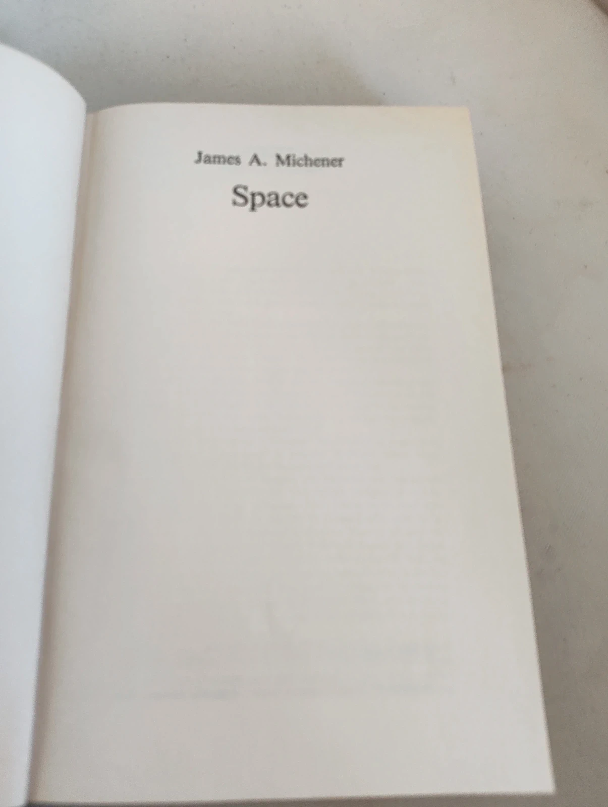 Vintage Space James A Michener edizione rilegata