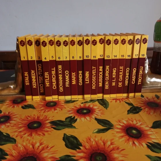 Lotto Completo 18 Libri "I Protagonisti della Storia" - Biografie mussolini Marx Kennedy