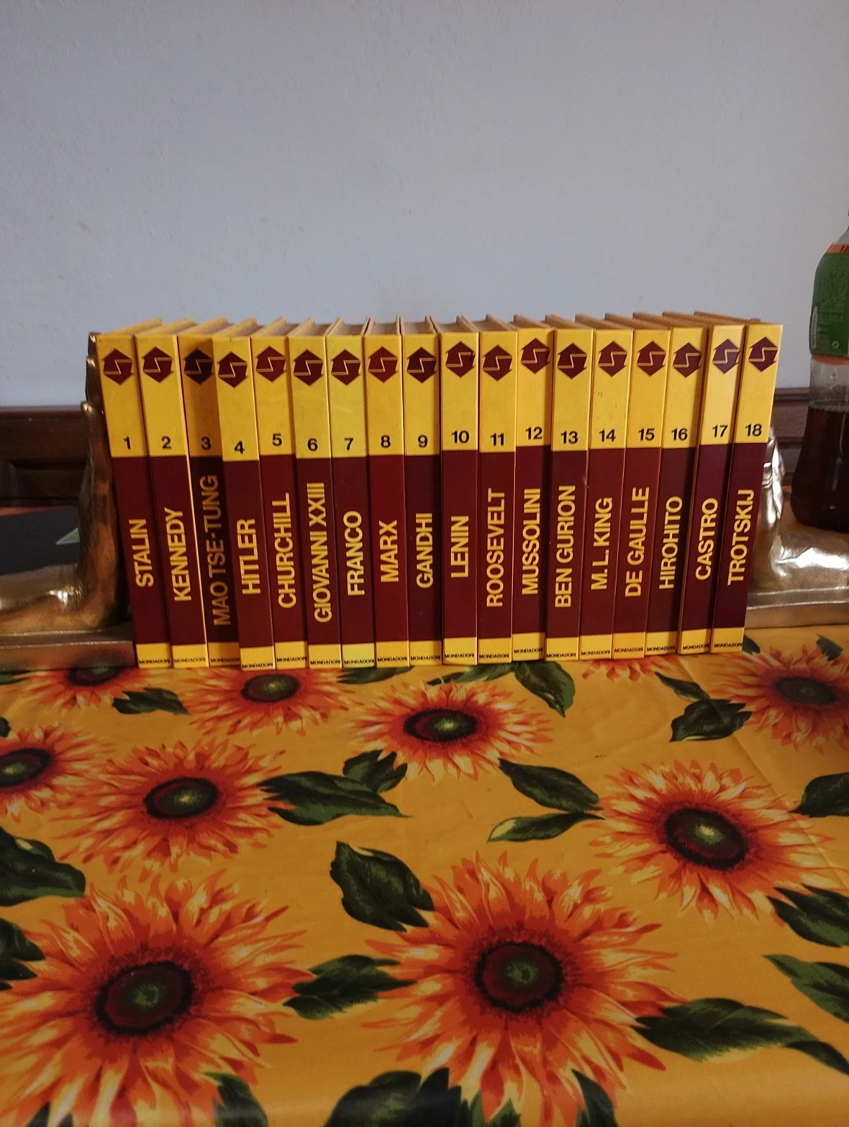 Lotto Completo 18 Libri "I Protagonisti della Storia" - Biografie mussolini Marx Kennedy