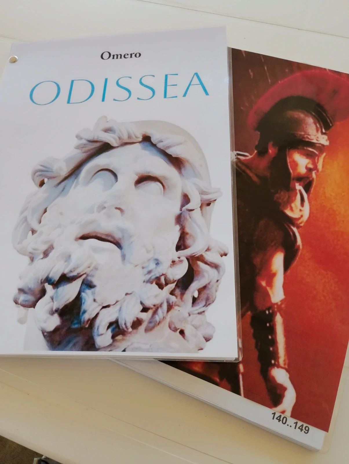Omero, Odissea Volume Dispensa Rilegata con Copertina Protettiva
