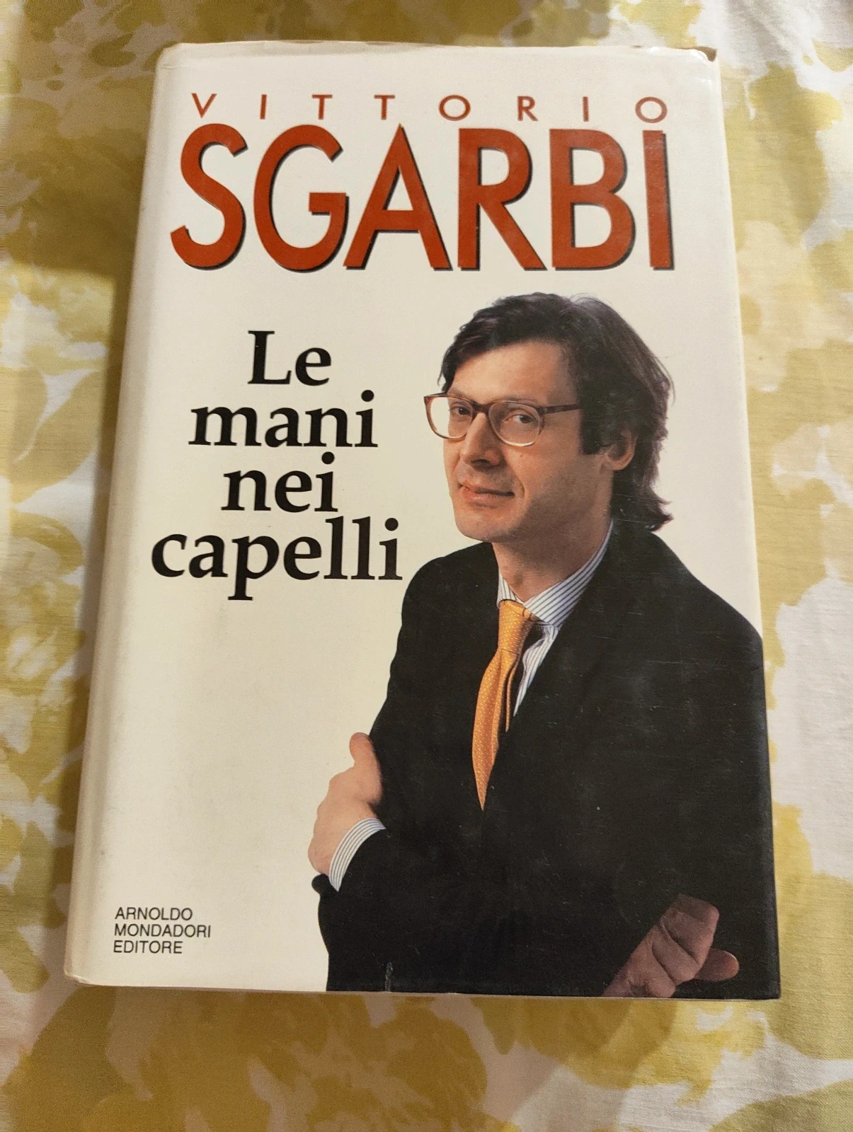 Le mani nei capelli Vittorio Sgarbi Mondadori prima edizione 1993