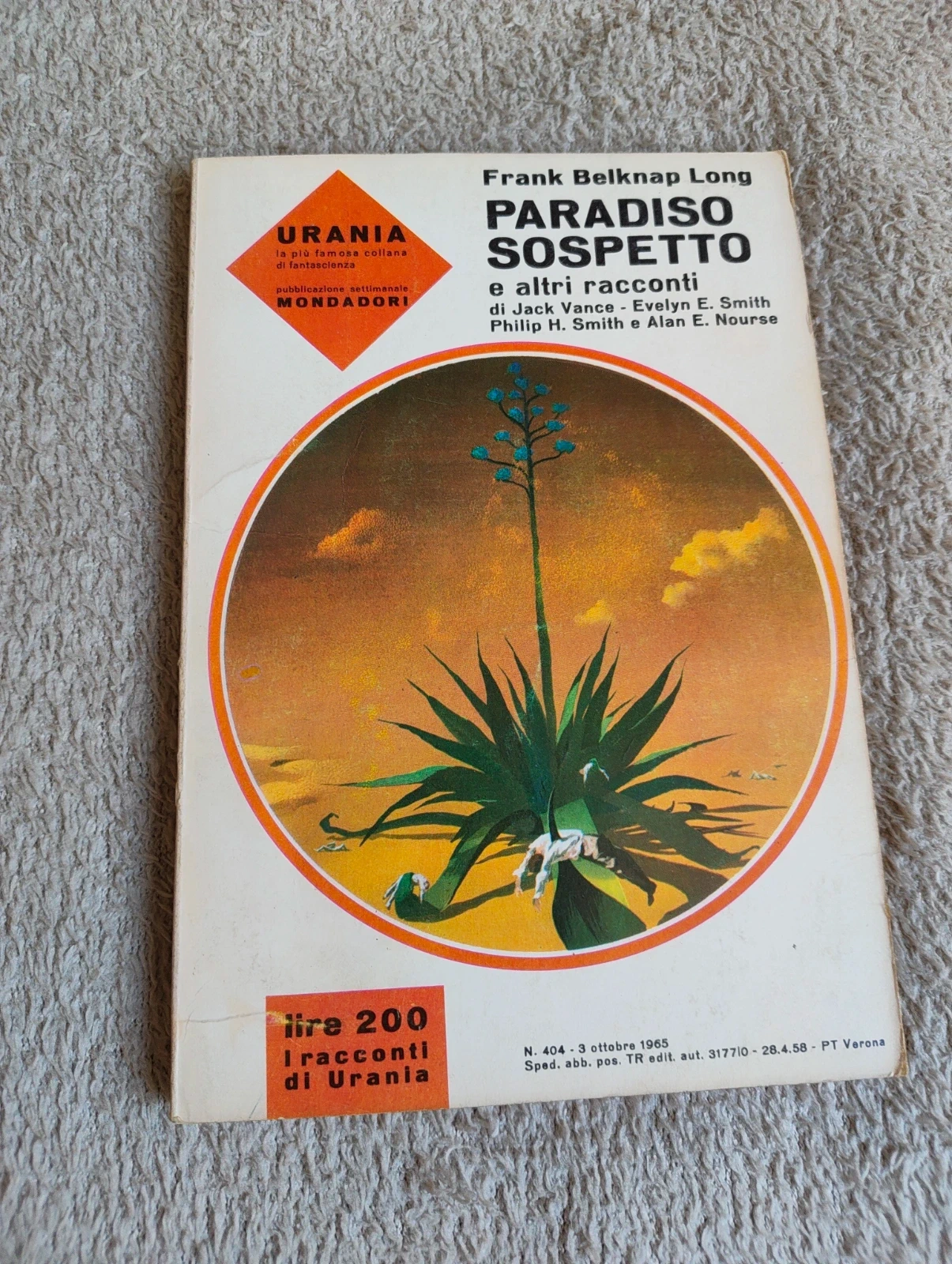 Urania 404 Paradiso sospetto - Frank Belknap Long - 1965