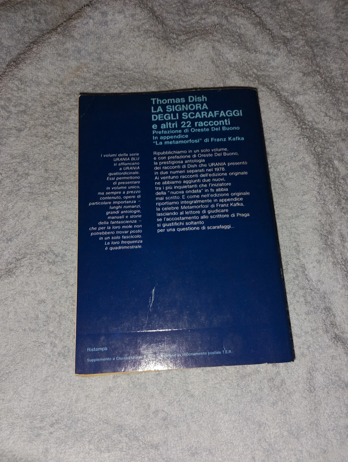 Serie urania Blu - La Signora degli Scarafaggi e altri 22 racconti – Thomas M. Disch (1984)