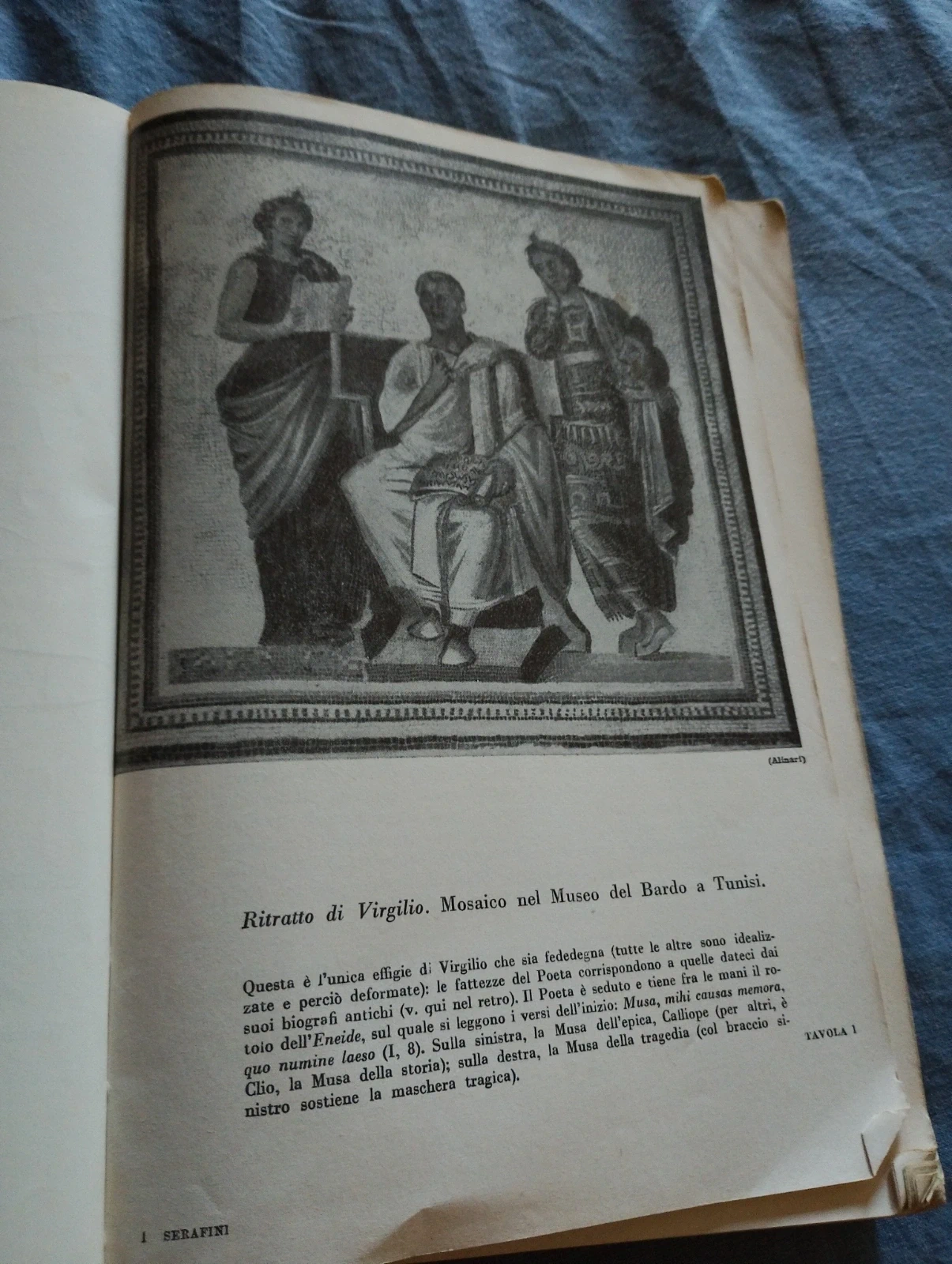 libro virgilio augusto serafini 1971 raro vintage sei antologia