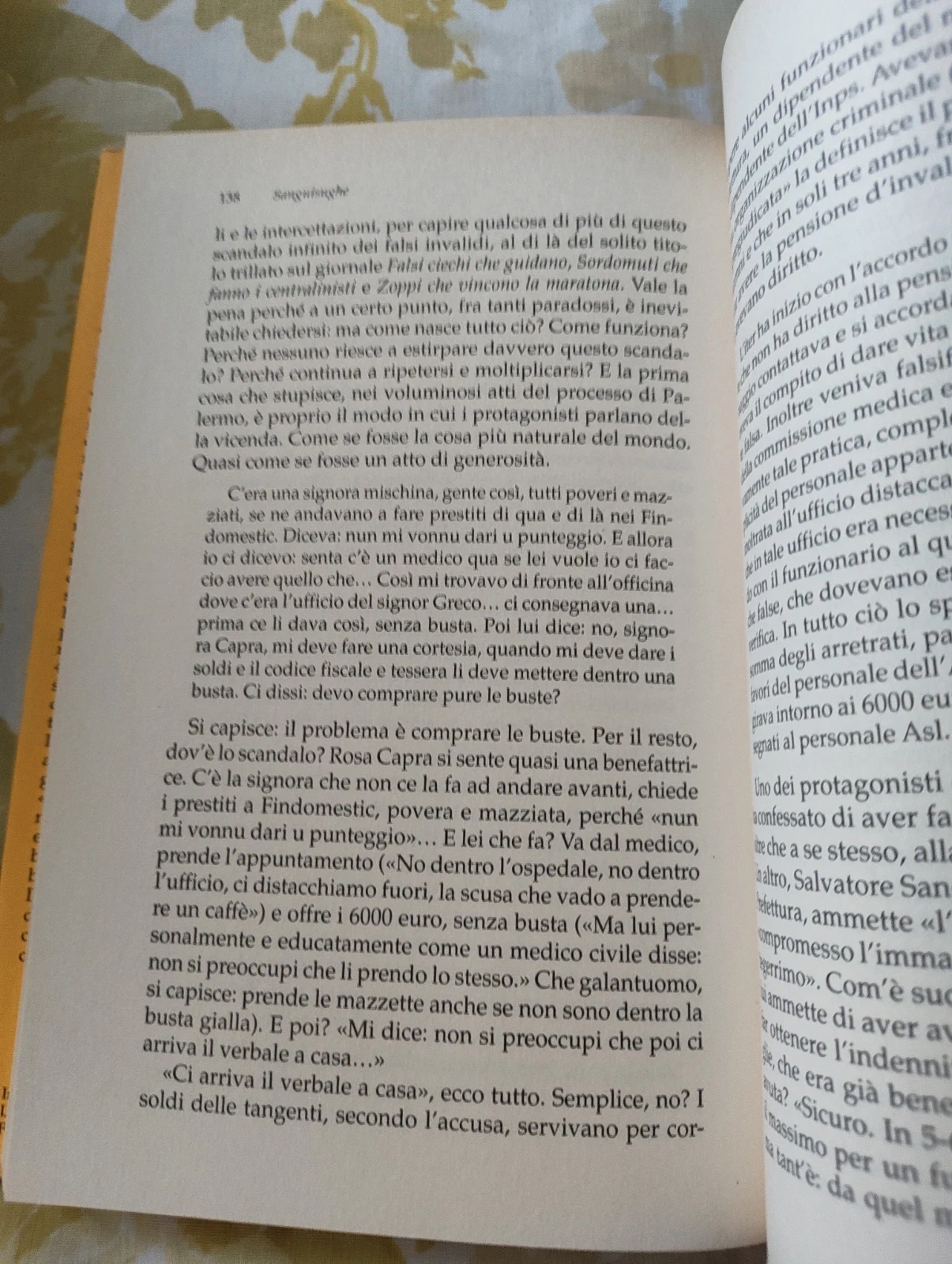 Sangue e sughe Mario Giordano Mondadori pensioni