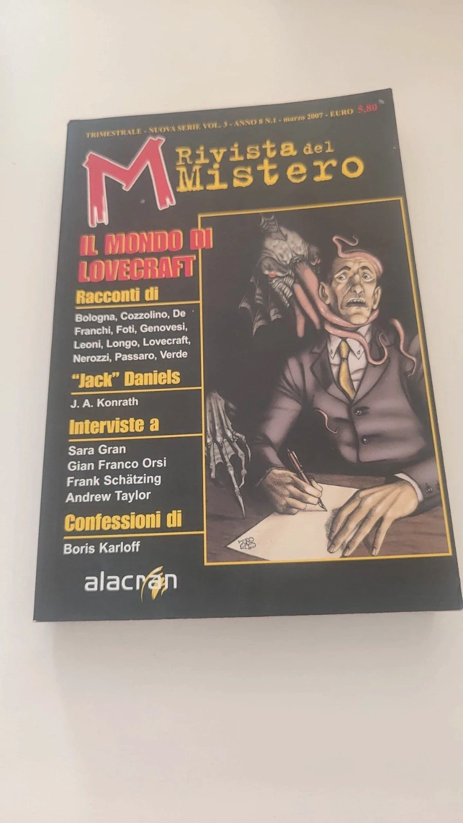 Rivista del Mistero 3 Il mondo di Lovecraft Alacrán 2007 raro