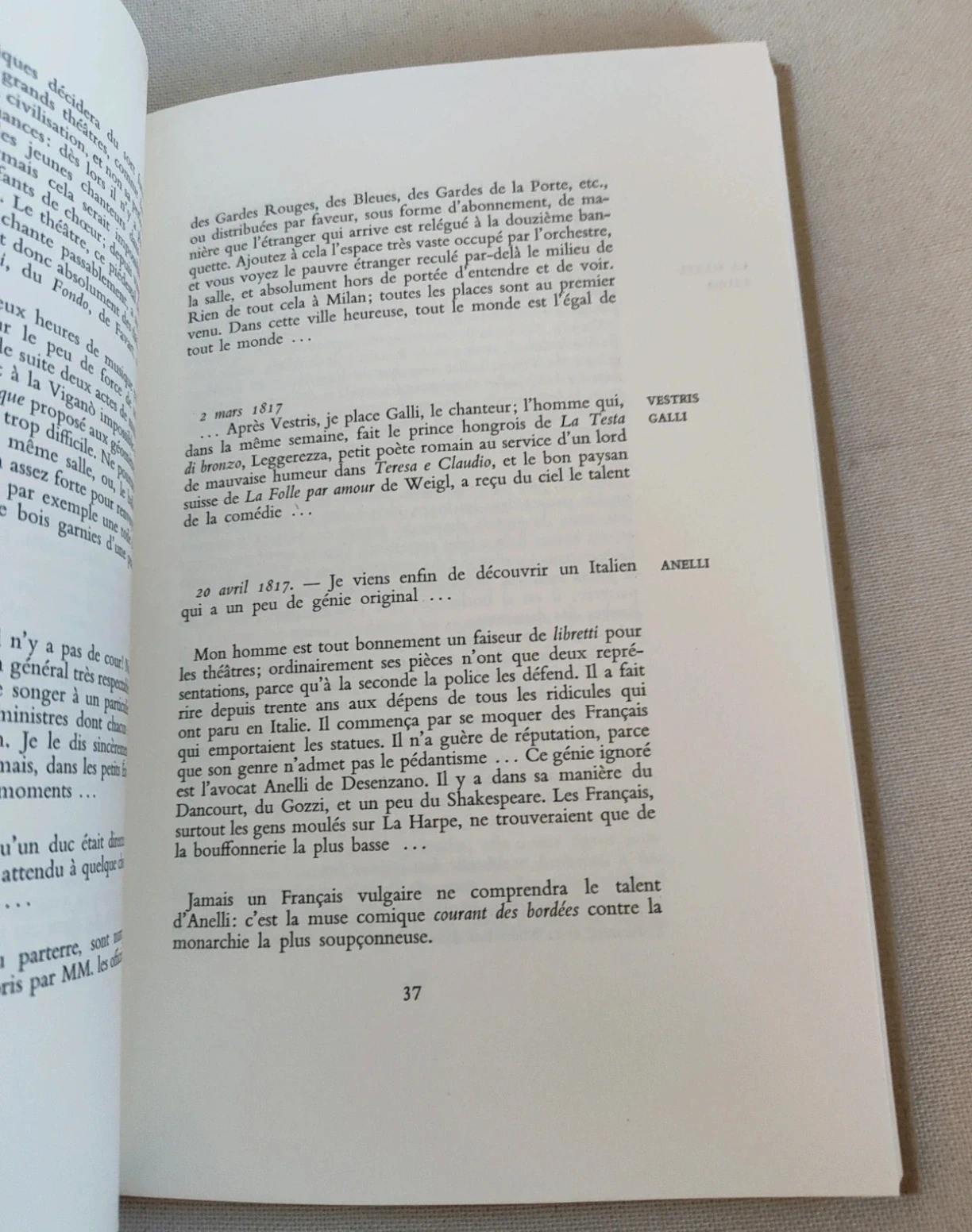 Stendhal alla Scala Pintorno 1980 Museo Scala