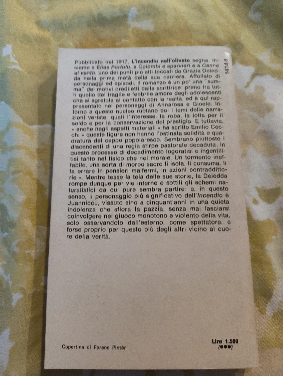 L'incendio nell'oliveto Grazia Deledda Oscar Mondadori 793 1977