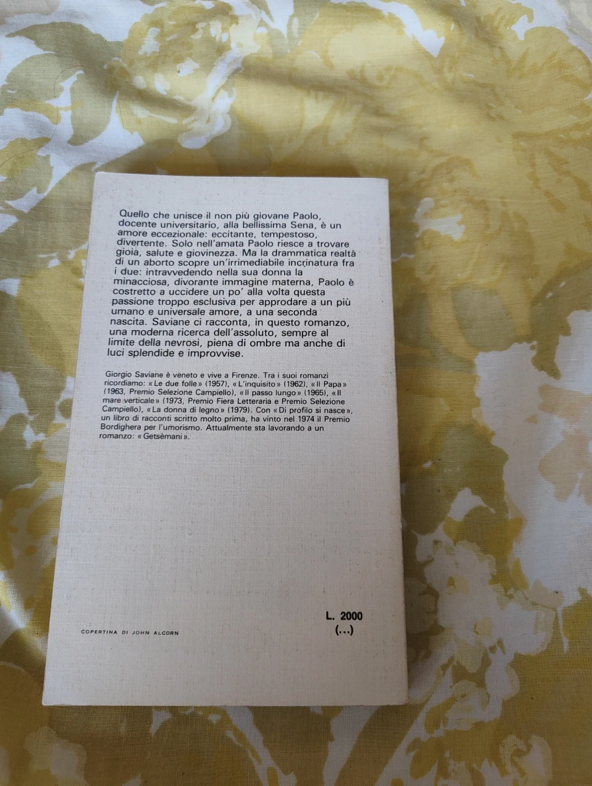 Eutanasia di un amore Giorgio Saviane Rizzoli Premio Bancarella 1977