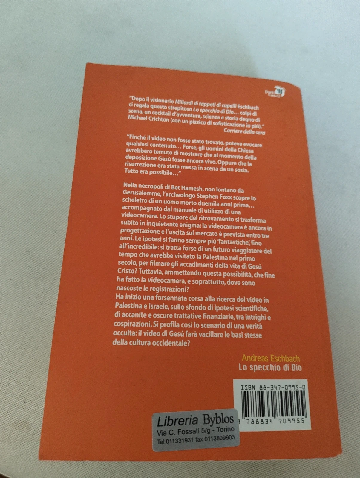 Lo specchio di Dio Andreas Eschbach thriller