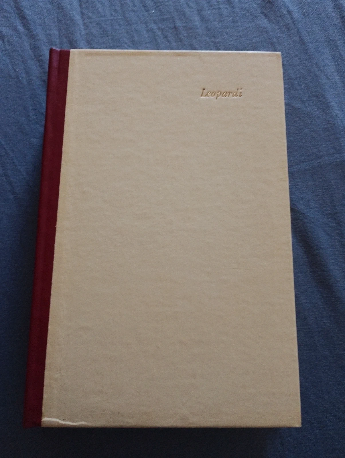 Raro libro Giacomo Leopardi Opere con cofanetto vintage - Gherardo Casini Editore