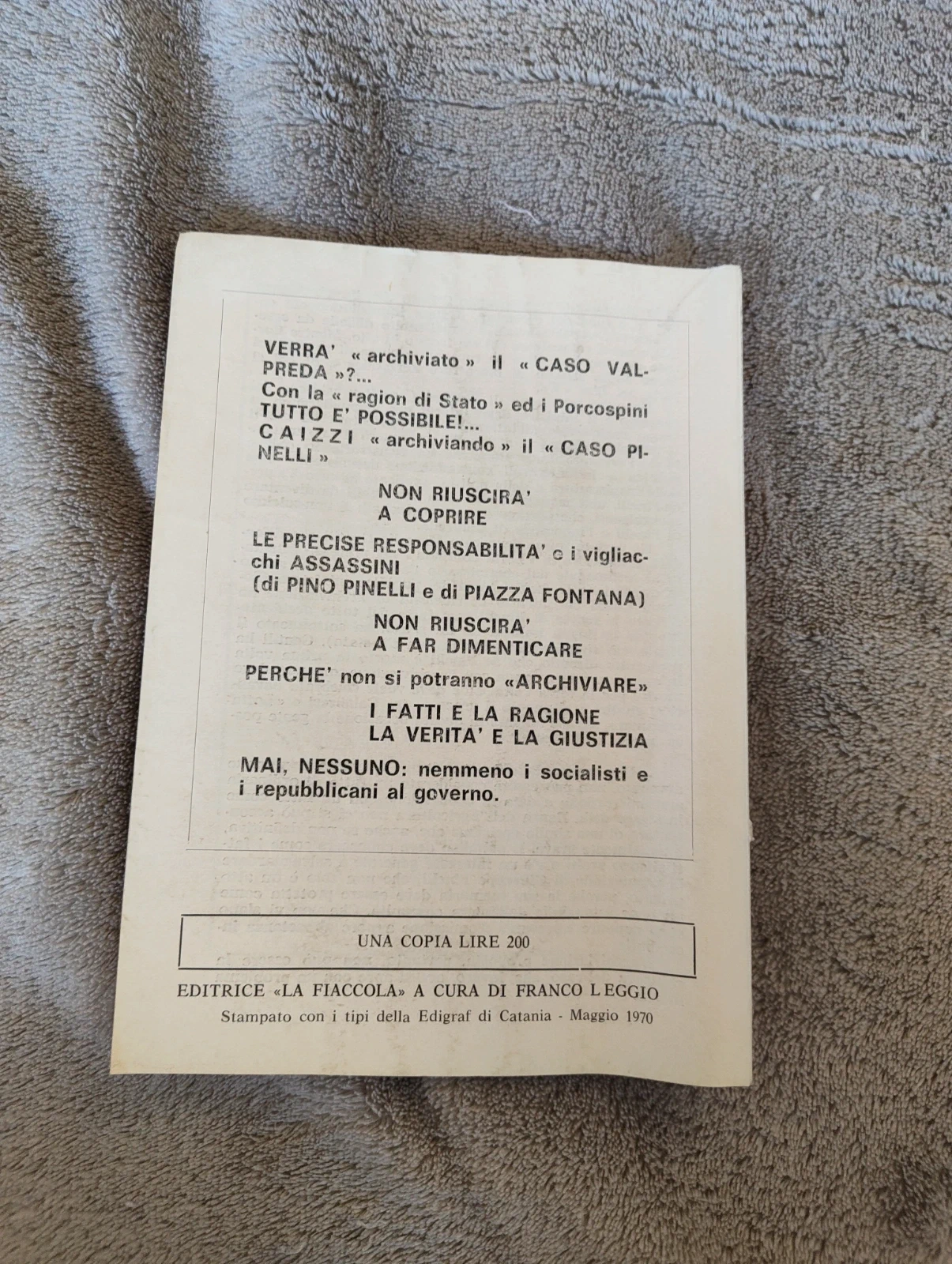 La Rivolta 17 La negazione della proprietà Cesare E Aroldi 1970