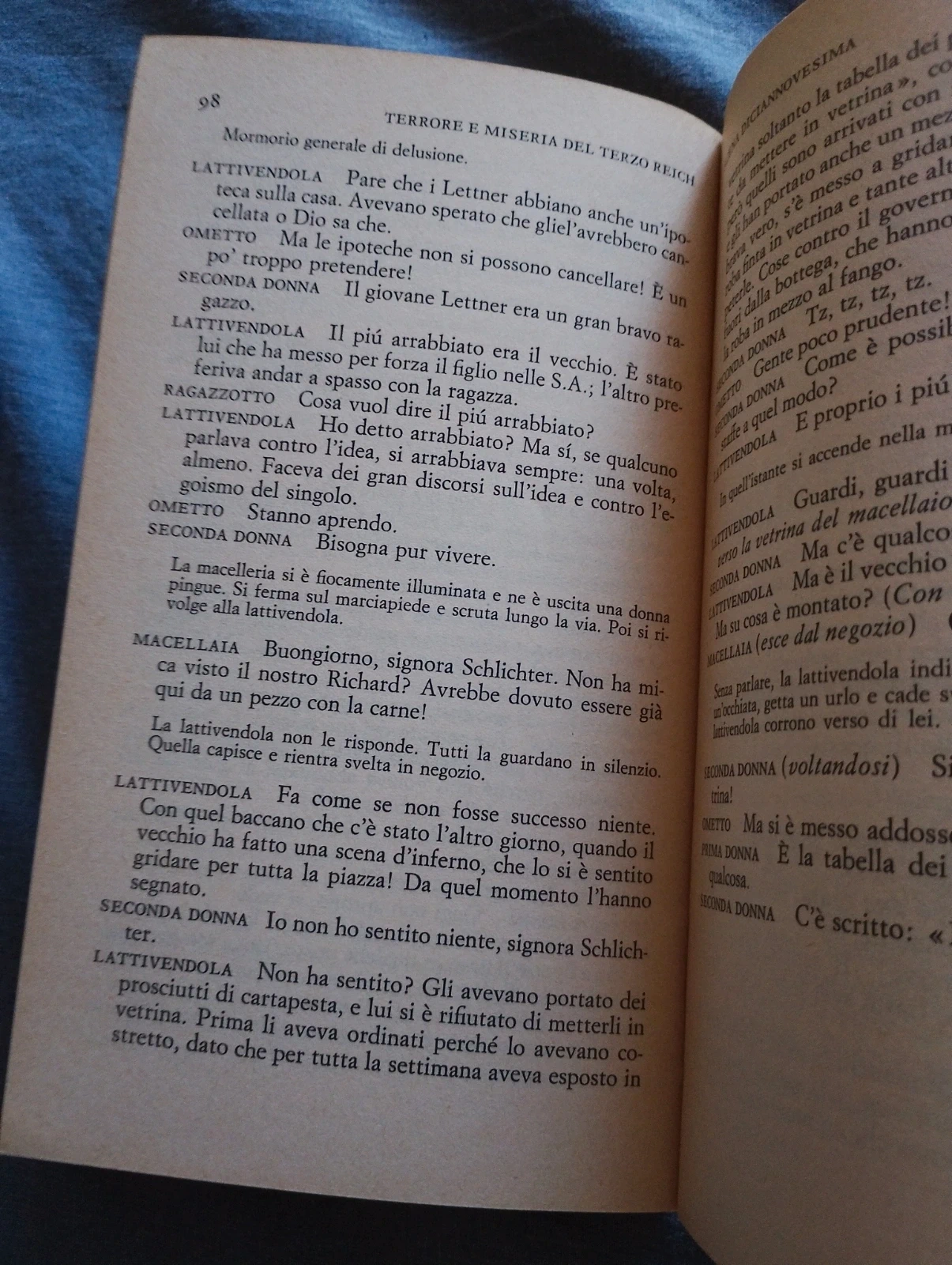 libro terrore e miseria del terzo reich bertolt brecht einaudi collezione teatro 23 vintage